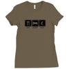 eat,sleep,golf Ladies Fitted T-Shirt