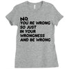 no. you're wrong Ladies Fitted T-Shirt