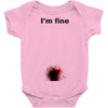 i'm fine gunshot Baby Onesie