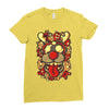 deer and monster Ladies Fitted T-Shirt