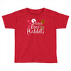 peace love rabbits Toddler T-shirt