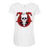 frankenskull hellion logo Maternity Scoop Neck T-shirt