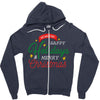 we wish you happy holidays &amp; merry christmas Zipper Hoodie