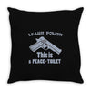 learn polish peace Throw Pillow