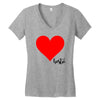Besties Heart Family Matching Women's V-Neck T-Shirt