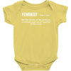 Feminist Noun Baby Onesie