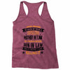 Super Cool Mother In Law Of A Freaking Awesome Son In Law Racerback Tank