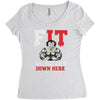 we all lift down here Women's Triblend Scoop T-shirt