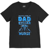 proud dad nurse V-Neck Tee
