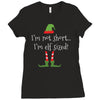 i'm not short i'm elf sized Ladies Fitted T-Shirt