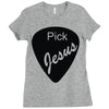 pick jesus bible Ladies Fitted T-Shirt