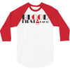 blood first 3/4 Sleeve Shirt