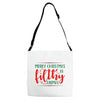 merry christmas ya filthy animal Adjustable Strap Totes