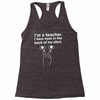 eyes in the back of my shirt Racerback Tank