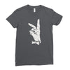 bunny sign Ladies Fitted T-Shirt
