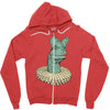 elizabethan dilophosaurus Zipper Hoodie