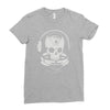 astronaut skull Ladies Fitted T-Shirt