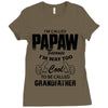 I'm Called Papaw Because I'm Way Too Cool To Be Called Grandfather Ladies Fitted T-Shirt