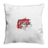 Music Throw Pillow