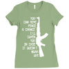 funny militaryarmymarines ak47 Ladies Fitted T-Shirt