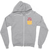 Heart Pocket Zipper Hoodie