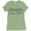 personalised daddy (2) Ladies Fitted T-Shirt