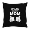 World' s Greatest Mom Looks Like Throw Pillow