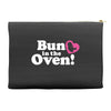 Bun in the Oven with Heart Baby Girl Accessory Pouches