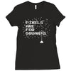 pixels are for squares Ladies Fitted T-Shirt