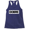Dobre Black/White Racerback Tank
