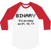 binary 3/4 Sleeve Shirt