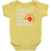 i still mis my ex but my aim is improving Baby Onesie