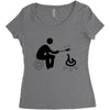 cook marshmallow Women's Triblend Scoop T-shirt