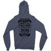 Super Cool Father Of A Freaking Awesome Son Zipper Hoodie