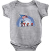 raising the flag Baby Onesie
