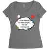 If I'm Related to These People I'm Not Coming Out Women's Triblend Scoop T-shirt