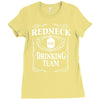 redneck drinking team funny party Ladies Fitted T-Shirt