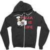 pizza is love pizza is life Zipper Hoodie