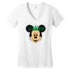 mickey dope ganja Women's V-Neck T-Shirt