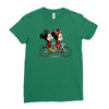 biking down main street Ladies Fitted T-Shirt