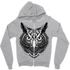 owl ornate Zipper Hoodie