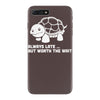 always late worth wait funny turtle iPhone 7 Plus Case