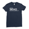 doctor who m.d   vintage retro tv show fan dr Ladies Fitted T-Shirt
