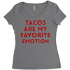 Tacos Are My Favorite Emotion Women's Triblend Scoop T-shirt