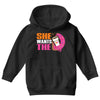 She Wants The D - Dunkin Donuts Youth Hoodie