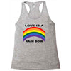 love is a rainbow Racerback Tank
