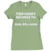 personalised daddy Ladies Fitted T-Shirt