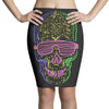 skull neon Pencil Skirts