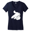 mouse hands ym Women's V-Neck T-Shirt