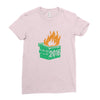 2016 dumpster fire Ladies Fitted T-Shirt